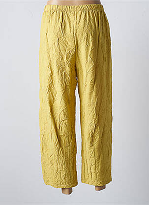 Pantalon 7/8 talie elastică mărime normală galben GERSHON BRAM femeie