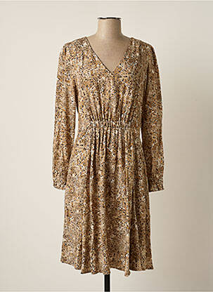 Rochie midi bej JULIE GUERLANDE femeie