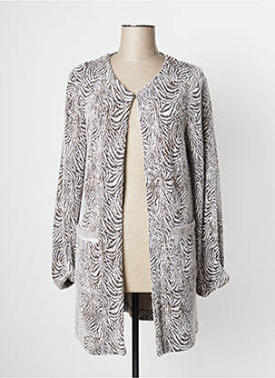 Vestă cu mâneci lungi maro JUST WHITE femeie