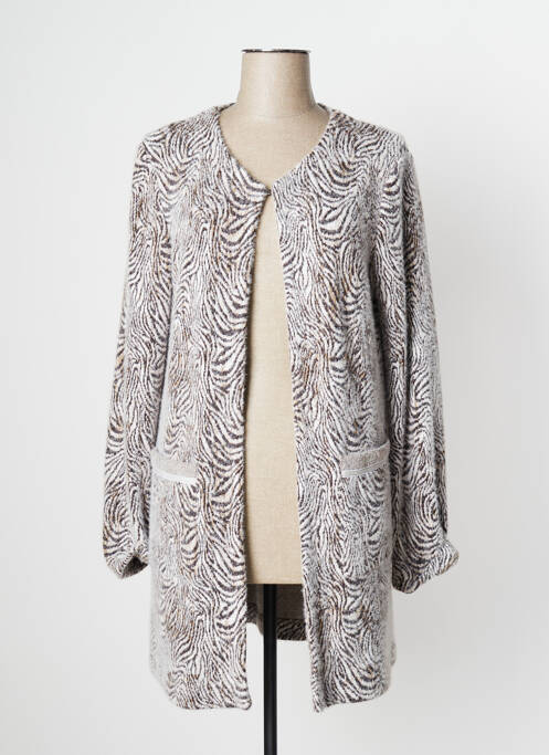 Vestă cu mâneci lungi maro JUST WHITE femeie