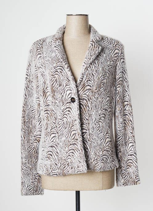 Vestă cu mâneci lungi maro JUST WHITE femeie