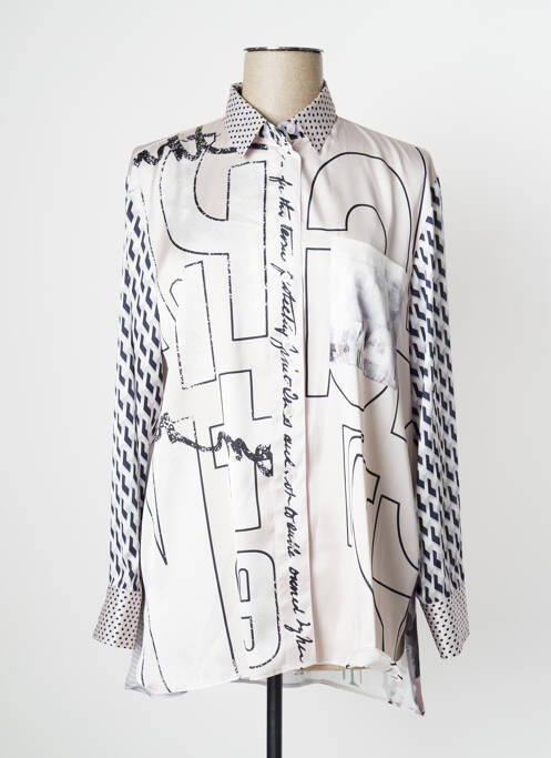 Tunică mâneci lungi bej JUST WHITE femeie