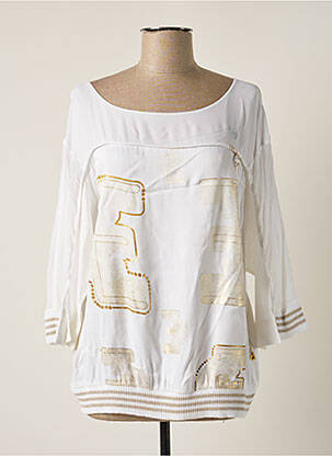 Top alb ELISA CAVALETTI femeie