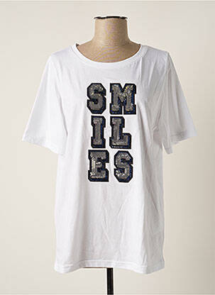 Tricou alb SOPHIA CURVY femeie