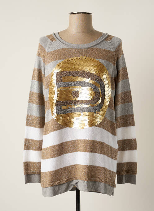 Pulover tunică gri DANIELA DALLAVALLE femeie