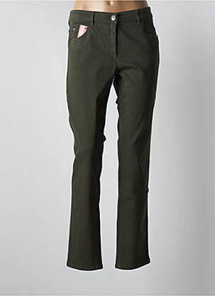 Pantalon slim verde ZERRES femeie