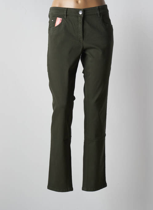 Pantalon slim verde ZERRES femeie