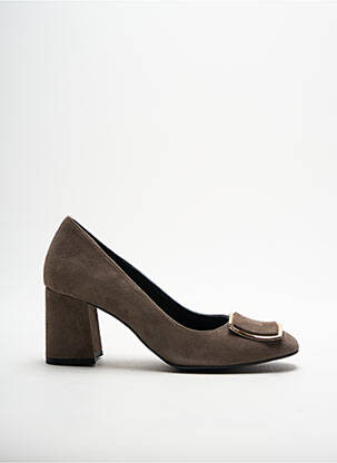 Pantofi cu toc maro MARIAN femeie