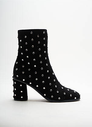 Botine/ghete nubuc toc de 4 la 6 cm negru ELIZA DI VENEZIA femeie
