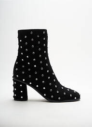 Botine/ghete nubuc toc de 4 la 6 cm negru ELIZA DI VENEZIA femme