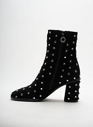 Botine/ghete nubuc toc de 4 la 6 cm negru ELIZA DI VENEZIA femeie