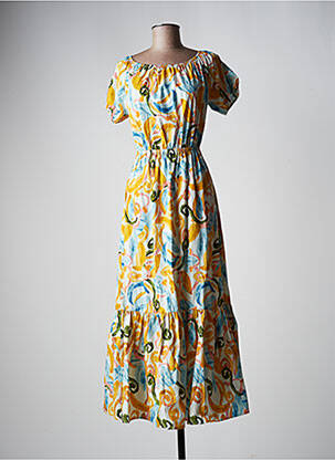 Rochie lungă galben BSB femeie