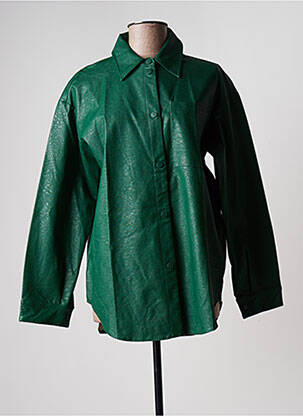 Geci din piele ecologică verde ONLY femeie