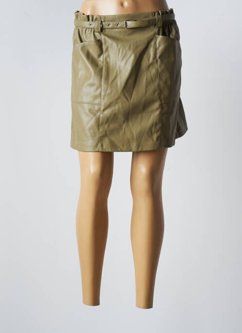 Fustă scurtă verde ONLY femeie