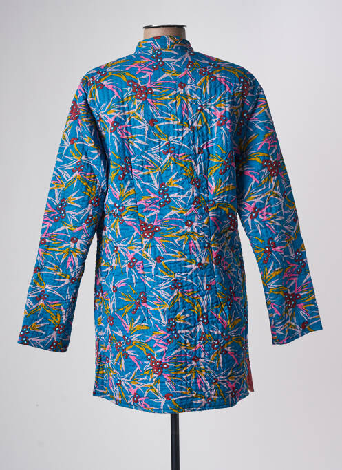 Palton lung croială dreaptă fără glugă albastru LA FIANCEE DU MEKONG femme