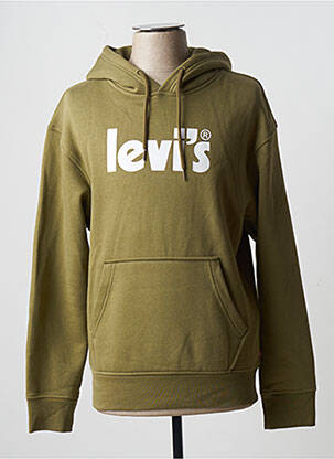 Hanorac cu glugă țesătură jersey mâneci lungi verde LEVI'S bărbat
