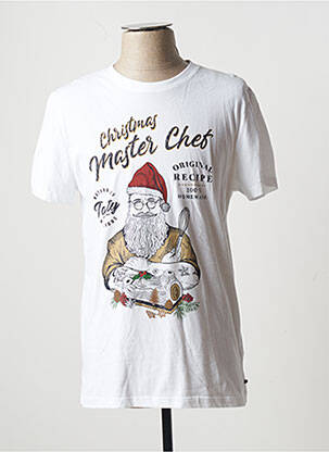 Tricou alb BONOBO bărbat