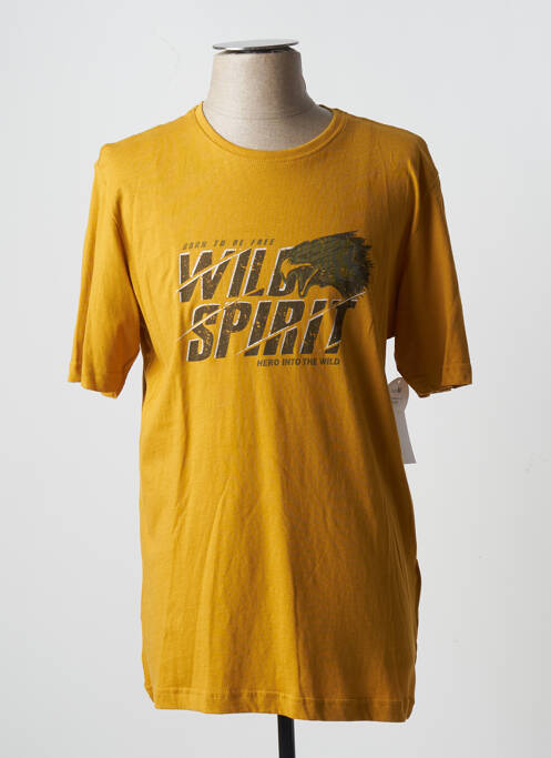 Tricou galben HERO BY JOHN MEDOOX bărbat