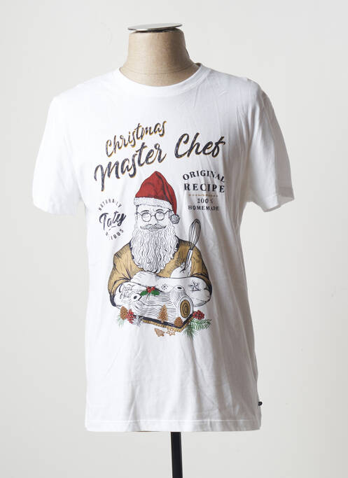 Tricou alb BONOBO bărbat