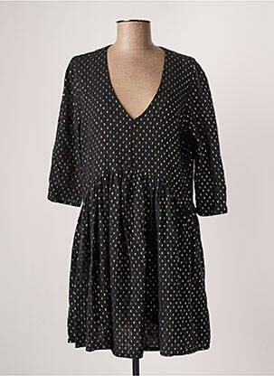 Rochie scurtă mâneci 3/4 mâneci 3/4 negru VINTAGE LOVE femeie