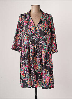 Rochie scurtă mâneci 3/4 mâneci 3/4 negru VINTAGE LOVE femeie