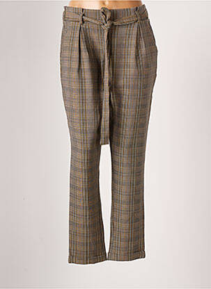 Pantalon drept maro EMMA ELLA femeie