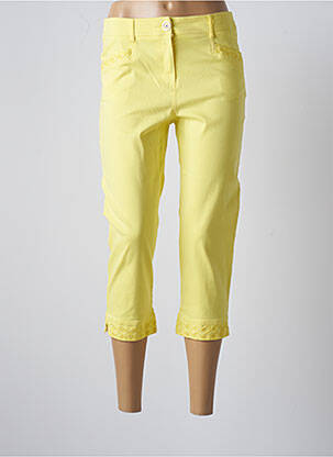 Pantalon trei sferturi galben PAUSE CAFE femeie