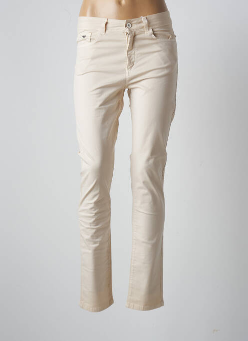 Pantalon drept bej FRED SABATIER femeie