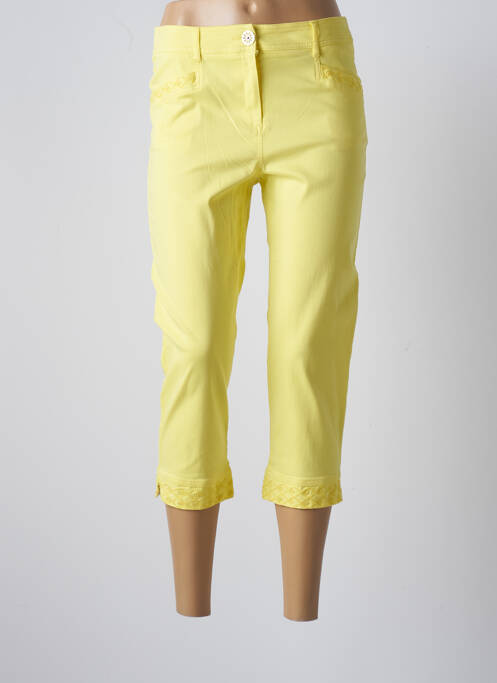 Pantalon trei sferturi galben PAUSE CAFE femeie