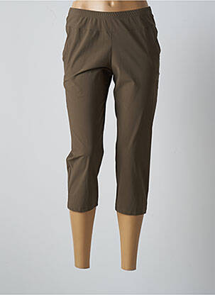 Pantalon trei sferturi elasticitate mărime normală verde MERI & ESCA femeie