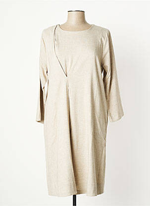 Rochie midi bej HUMILITY femeie