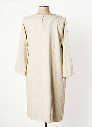 Rochie midi mâneci lungi mâneci lungi bej HUMILITY femeie