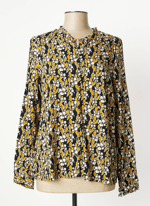 Cămașă imprimeu floral mâneci lungi negru MAE MAHE femme