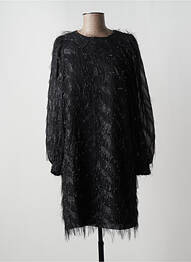 Rochie midi mâneci lungi mâneci lungi negru SUMMUM femeie