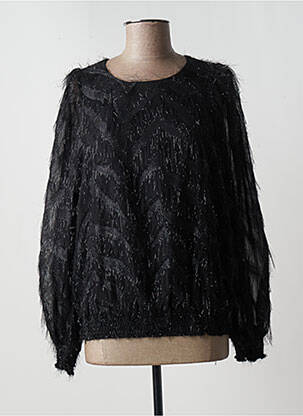 Top guler rotund mâneci lungi negru SUMMUM femeie