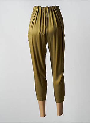 Pantalon 7/8 talie înaltă talie înaltă verde KARMA KOMA femeie