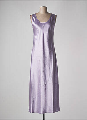 Rochie lungă fără mâneci fără mâneci violet MAX MARA femeie