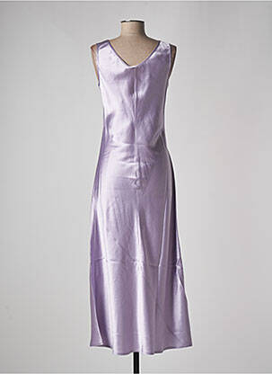 Rochie lungă fără mâneci fără mâneci violet MAX MARA femeie