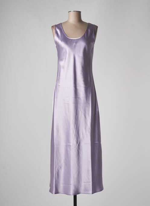 Rochie lungă violet MAXMARA femeie