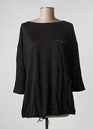 Top guler rotund mâneci 3/4 negru MAX MARA femeie