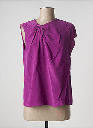 Top croială fluidă fără mâneci violet MAX MARA femeie