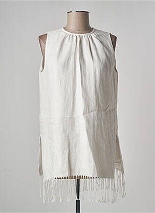 Tunică fără mâneci alb MAXMARA femeie