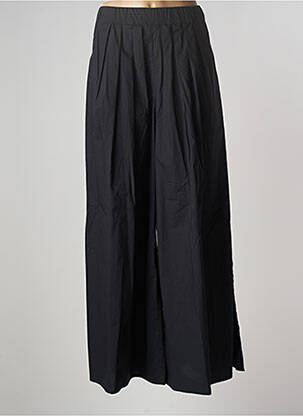 Pantalon larg țesătură poplin talie înaltă negru PIER ANTONIO GASPARI femeie