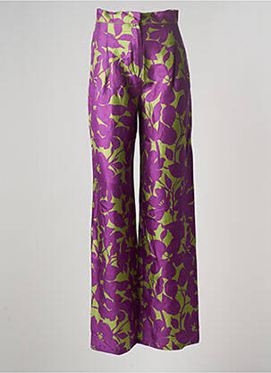 Pantalon larg violet MAXMARA femeie