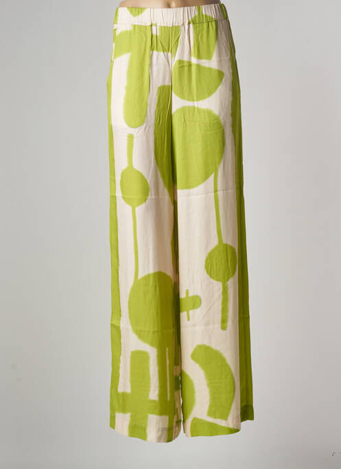 Pantalon larg verde PIER ANTONIO GASPARI femeie