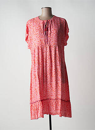 Rochie midi roz EVA KAYAN femeie