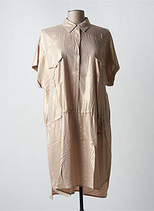 Rochie midi bej EVA KAYAN femeie