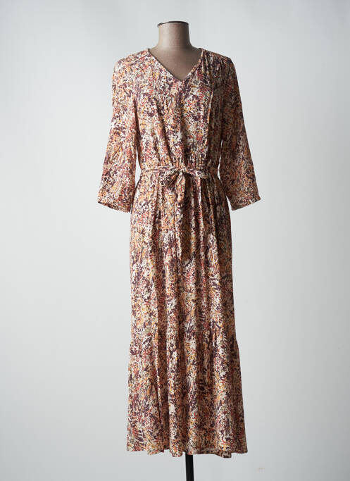 Rochie lungă maro JULIE GUERLANDE femeie