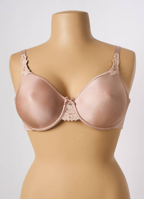 Sutien efect material satinat sutien cupe întregi cu decolteu înalt piele CHANTELLE femme