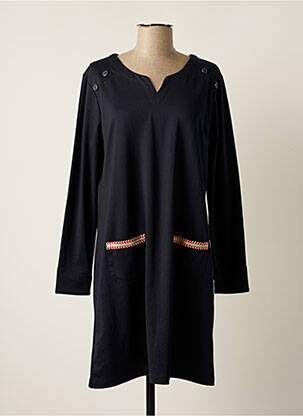 Rochie midi mâneci lungi mâneci lungi albastru THALASSA femme